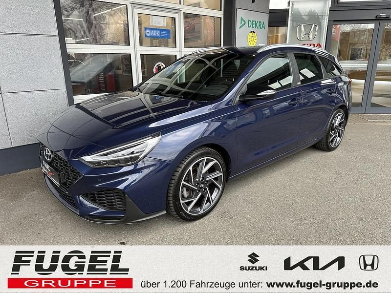 Stellar blue / met Gebraucht 2020 Hyundai i30 N Line Kombi | 18.349 € (Guter Preis) - Bild 1/4