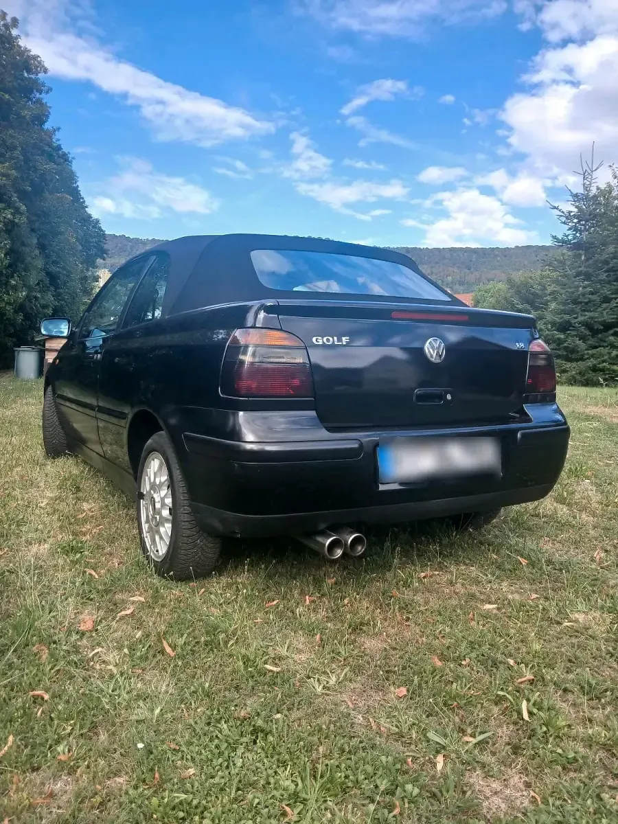 Gebraucht VW Golf Cabriolet 75 PS (55 kW) 1998 Schwarz Cabrio