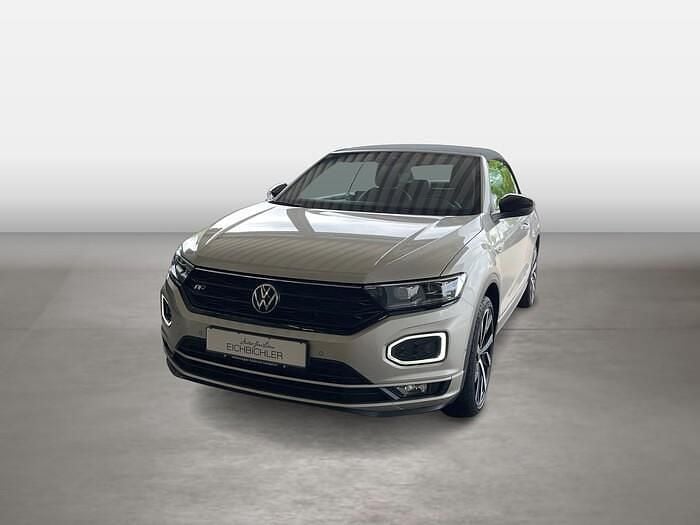 Ivory silver schwarz (metallic) Gebraucht 2022 VW T-Roc Cabriolet R-line Cabrio | 28.530 € (Fairer Preis) - Bild 1/4