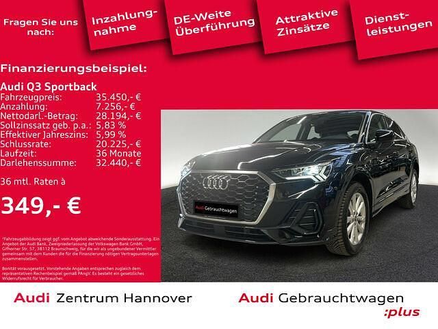 Gebraucht Audi Q3 Sportback Sport 150 PS (110 kW) 2022 Schwarz SUV