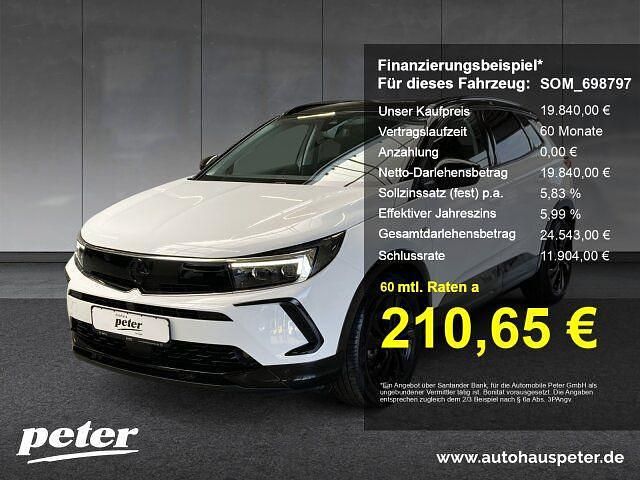 Lack weiss banquise/deckende l Gebraucht 2023 Opel Grandland X GS Line SUV | 19.840 € (Superpreis) - Bild 1/4