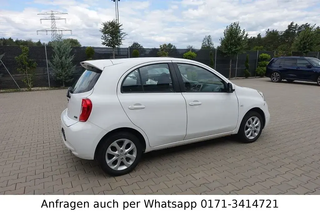 Gebraucht Nissan Micra Acenta 98 PS (72 kW) 2015 Weiß Kleinwagen