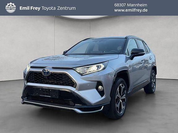 Lichtsilber metallic / dach schwarz Gebraucht 2021 Toyota RAV4 Hybrid Style SUV | 35.990 € (Fairer Preis) - Bild 1/4