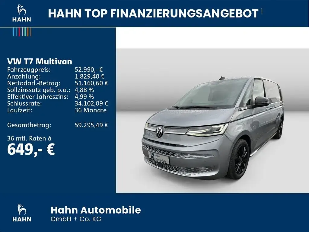 Używany VW Multivan Life 150 KM (110 kW) 2024 Srebrny Minivan