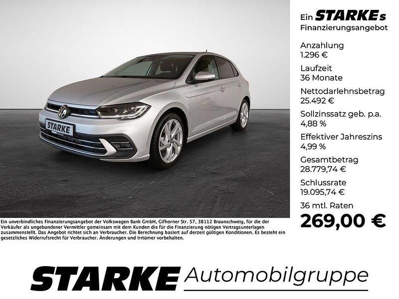 Silber (reflexsilber metallic) Neu 2025 VW Polo Style Kleinwagen | 26.788 € (Fairer Preis) - Bild 1/4
