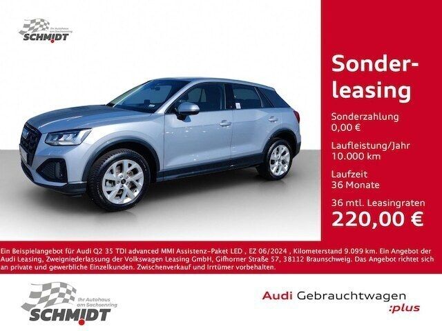 Silber Gebraucht 2024 Audi Q2 Advanced SUV | 31.490 € (Superpreis) - Bild 1/4
