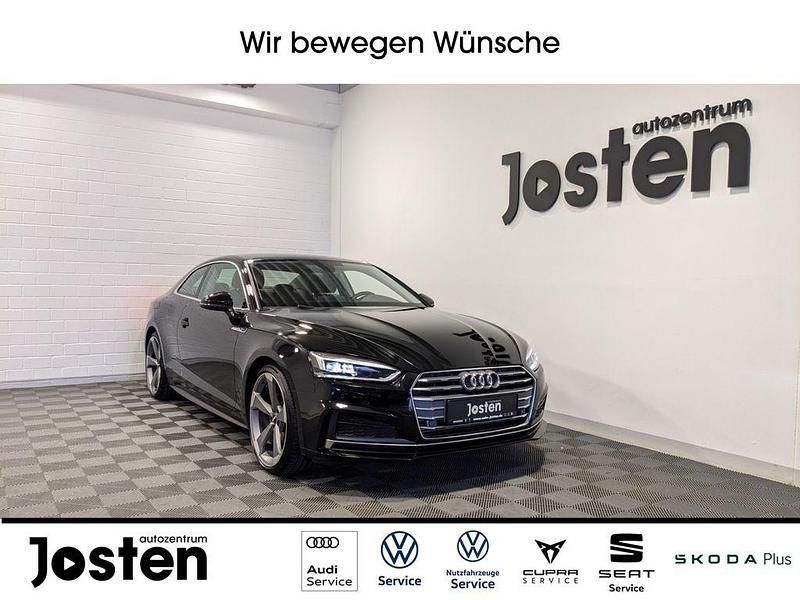 Schwarz (mythosschwarz metallic) Gebraucht 2019 Audi A5 Design Coupé | 28.880 € (Guter Preis) - Bild 1/3