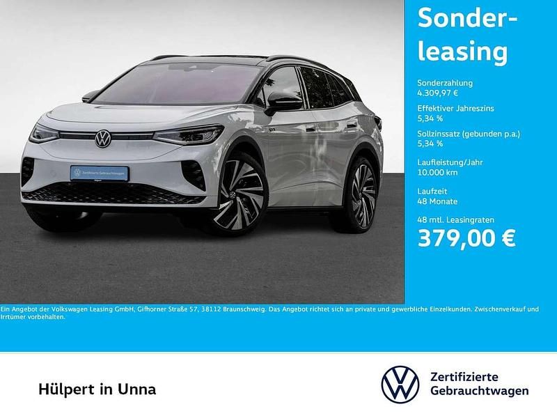 Gletscherweiß metallic Gebraucht 2024 VW ID.4 GTX SUV | 45.905 € (Superpreis) - Bild 1/3