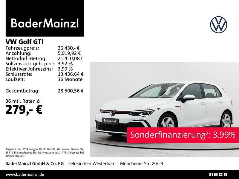 Weiß Gebraucht 2022 VW Golf VIII GTI Limousine | 26.430 € (Guter Preis) - Bild 1/3