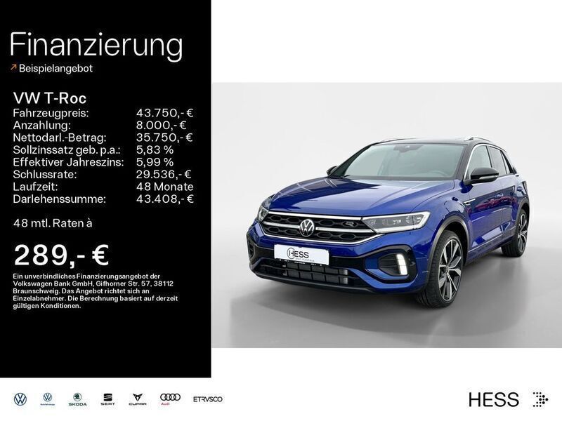 Blau Gebraucht 2025 VW T-Roc R-line SUV | 43.750 € - Bild 1/4