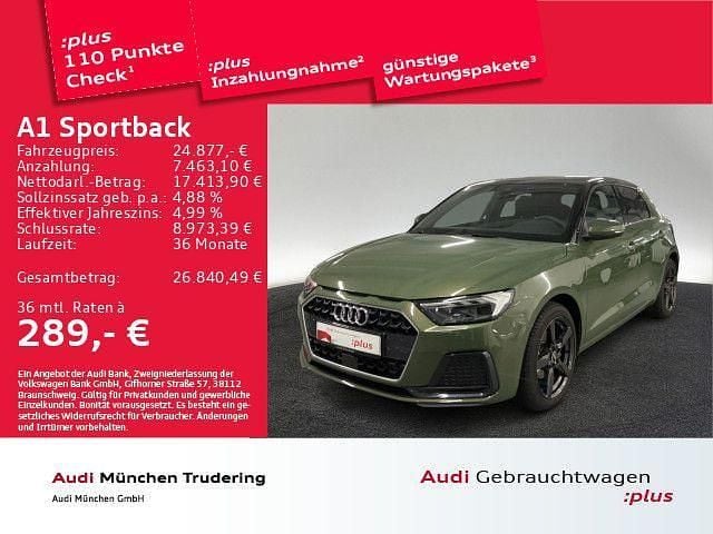Distriktgrün metallic Gebraucht 2025 Audi A1 Sportback Advanced Plus Kleinwagen | 24.877 € (Guter Preis) - Bild 1/2