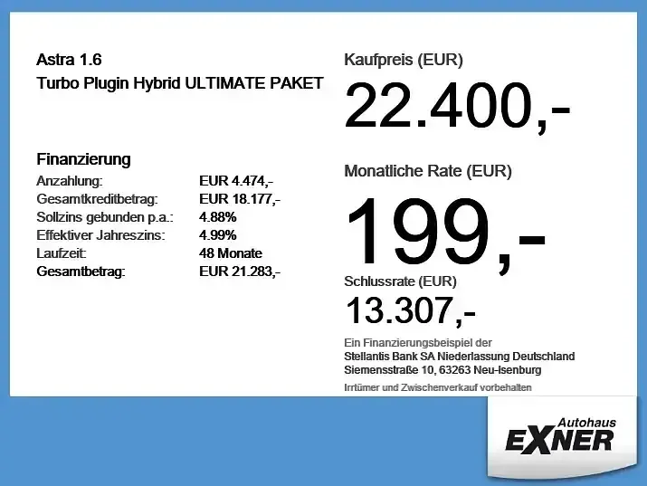 Brugt Opel Astra Ultimate 181 HK (133 kW) 2022 Sort Hatchback