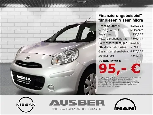 Gebraucht Nissan Micra Acenta 80 PS (58 kW) 2012 Kleinwagen