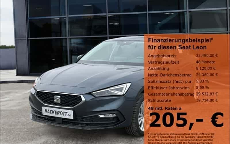 Grau Gebraucht 2025 Seat Leon Style Limousine | 32.480 € - Bild 1/4