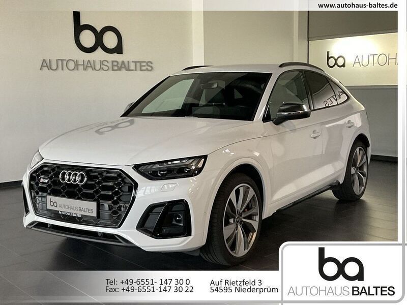 Gletscherweiß met. (metallic) Gebraucht 2022 Audi SQ5 Sportback Ambiente SUV | 52.850 € (Superpreis) - Bild 1/4