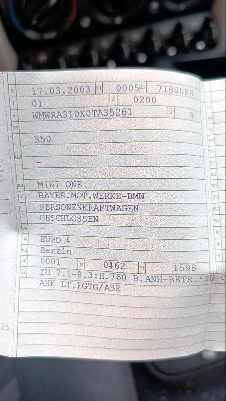 Gebraucht Mini ONE 2003 Kleinwagen