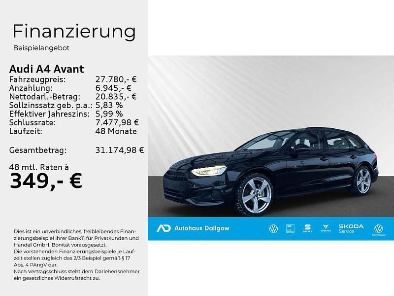 Gebraucht Audi A4 Advanced Plus 204 PS (150 kW) 2022 Mythosschwarz metallic Kombi