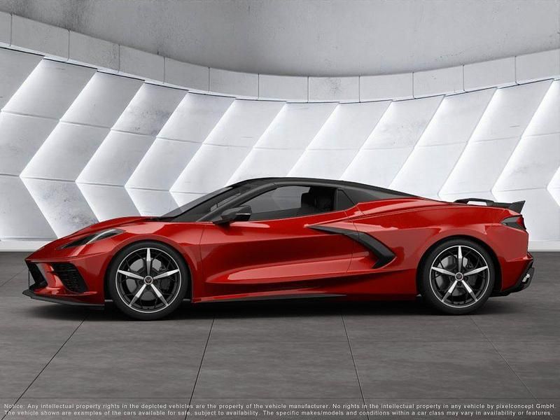 Nowe Corvette C8 482 KM (354 kW) 2025 Czerwony Coupe