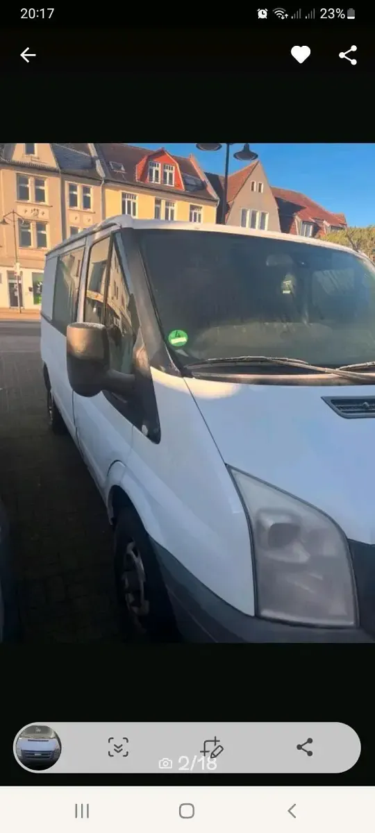 Gebraucht Ford Transit 86 PS (63 kW) 2008 Weiß Van / Kleinbus