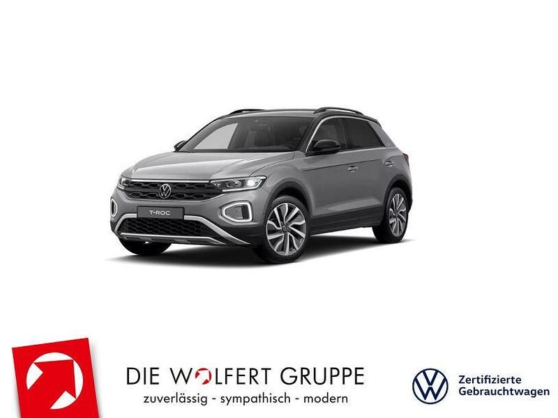 Indiumgrau metallic Gebraucht 2025 VW T-Roc Goal SUV | 31.450 € (Superpreis) - Bild 1/3