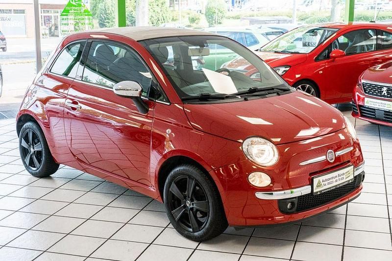 Rot Gebraucht 2014 Fiat 500C Lounge Cabrio | 7.950 € (Fairer Preis) - Bild 1/4