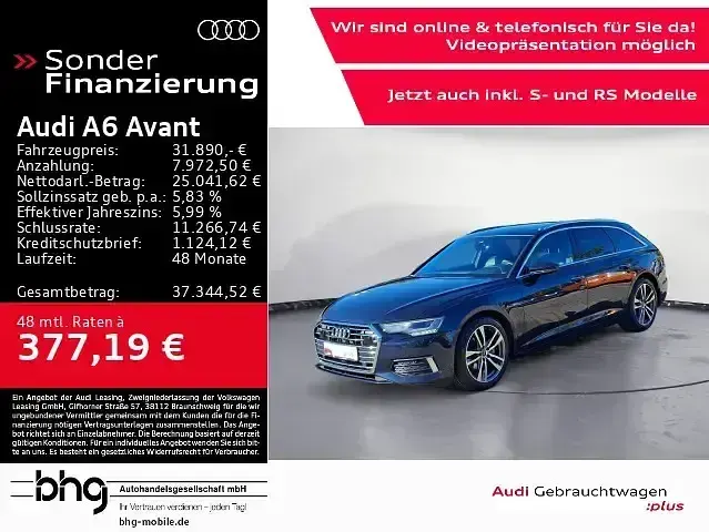 Gebraucht Audi A6 Design 204 PS (150 kW) 2022 Kombi