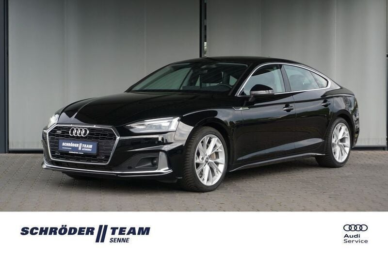 Schwarz Gebraucht 2020 Audi A5 Sportback Advanced Limousine | 21.790 € (Superpreis) - Bild 1/4