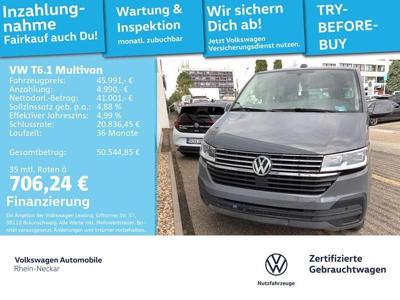 Grau Gebraucht 2021 VW Multivan Van | 45.991 € (Etwas zu teuer) - Bild 1/3