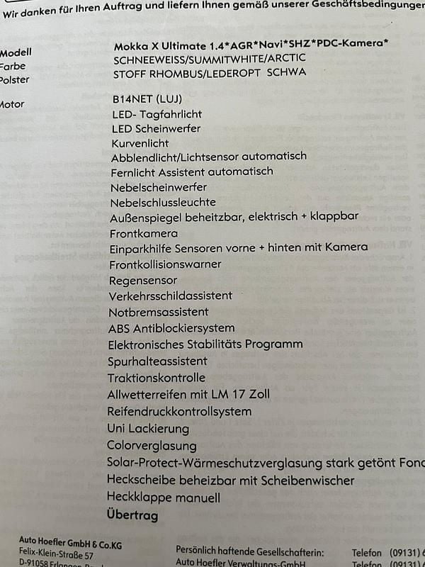 Gebraucht Opel Mokka 140 PS (102 kW) 2018 Weiß SUV