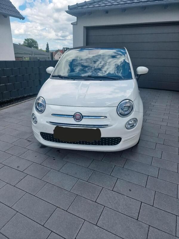 Weiß Gebraucht 2019 Fiat 500C Lounge Cabrio | 9.900 € (Fairer Preis) - Bild 1/4