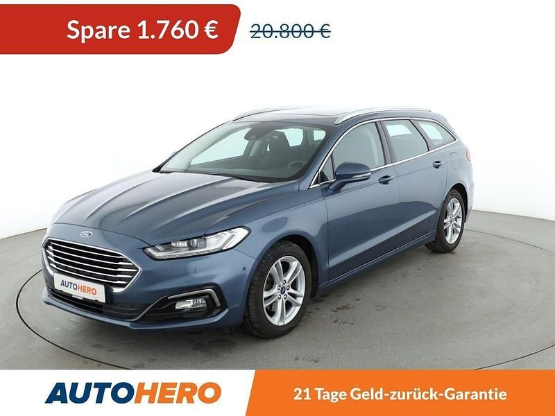 Blau Gebraucht 2020 Ford Mondeo Titanium Kombi | 19.040 € (Etwas zu teuer) - Bild 1/3
