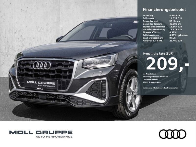 Daytonagrau perleffekt Gebraucht 2021 Audi Q2 S-Line SUV | 21.480 € (Guter Preis) - Bild 1/3