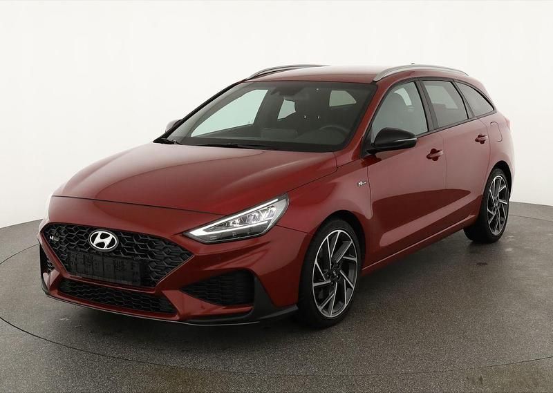 Sunset red metallc Gebraucht 2021 Hyundai i30 N Line Kombi | 19.645 € (Fairer Preis) - Bild 1/4