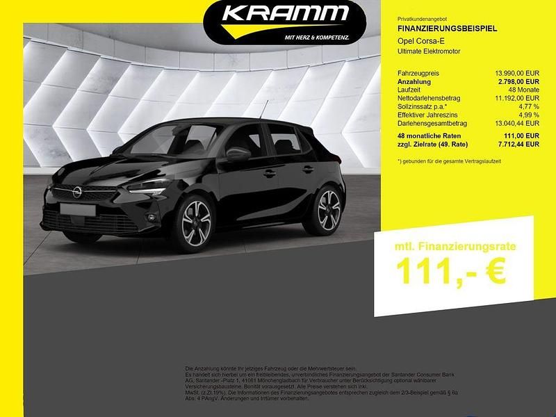 Gebraucht Opel Corsa-e Ultimate 100 kW (136 PS) 2021 Schwarz Kleinwagen