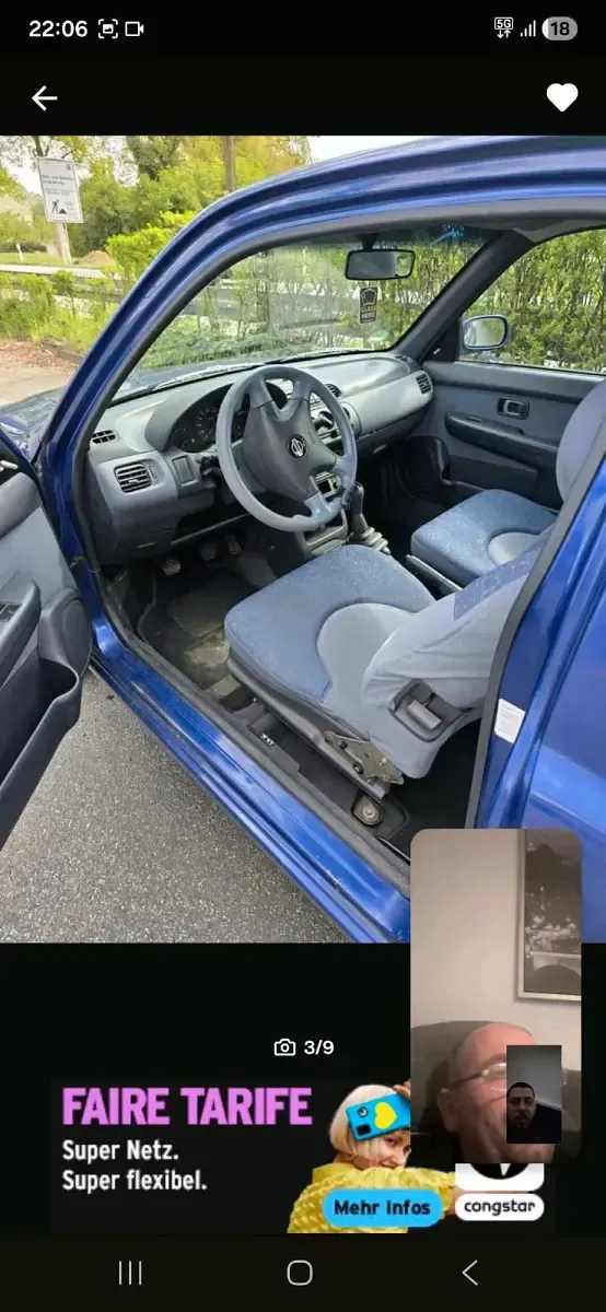 Gebraucht Nissan Micra 60 PS (44 kW) 2002 Blau Kleinwagen