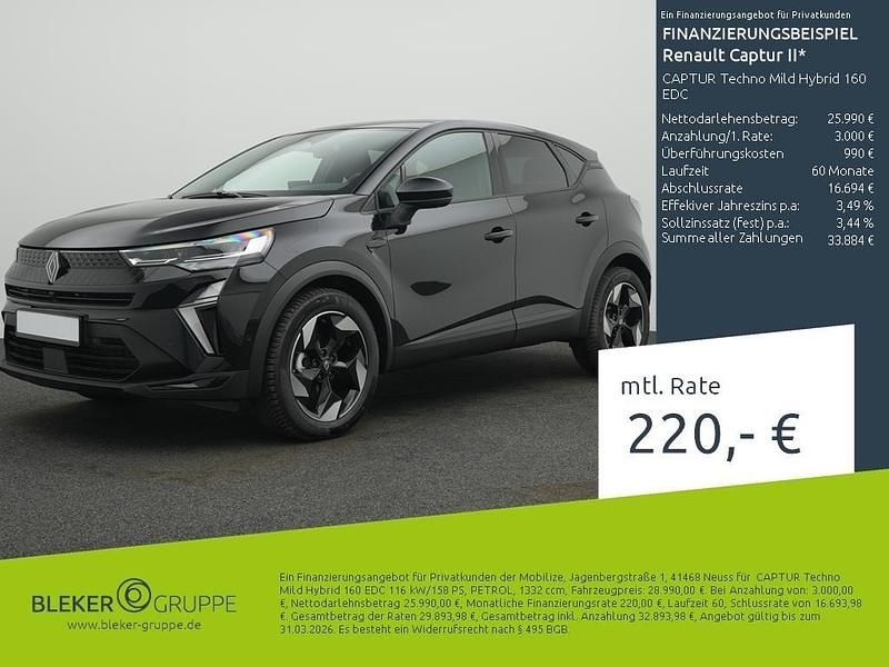 Schwarz Gebraucht 2025 Renault Captur Techno SUV | 28.990 € (Fairer Preis) - Bild 1/3