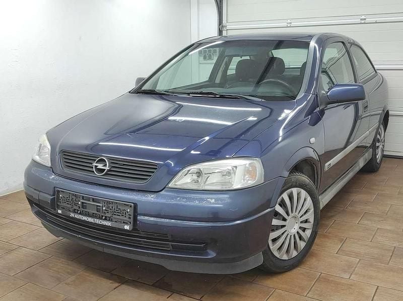 Blau Gebraucht 2000 Opel Astra Limousine | 1.399 € (Guter Preis) - Bild 1/4
