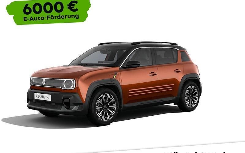 Terracottabraun mit schwarzem dach (schwarz) Neu 2025 Renault 4 E-Tech Iconic SUV | 35.390 € (Fairer Preis) - Bild 1/4