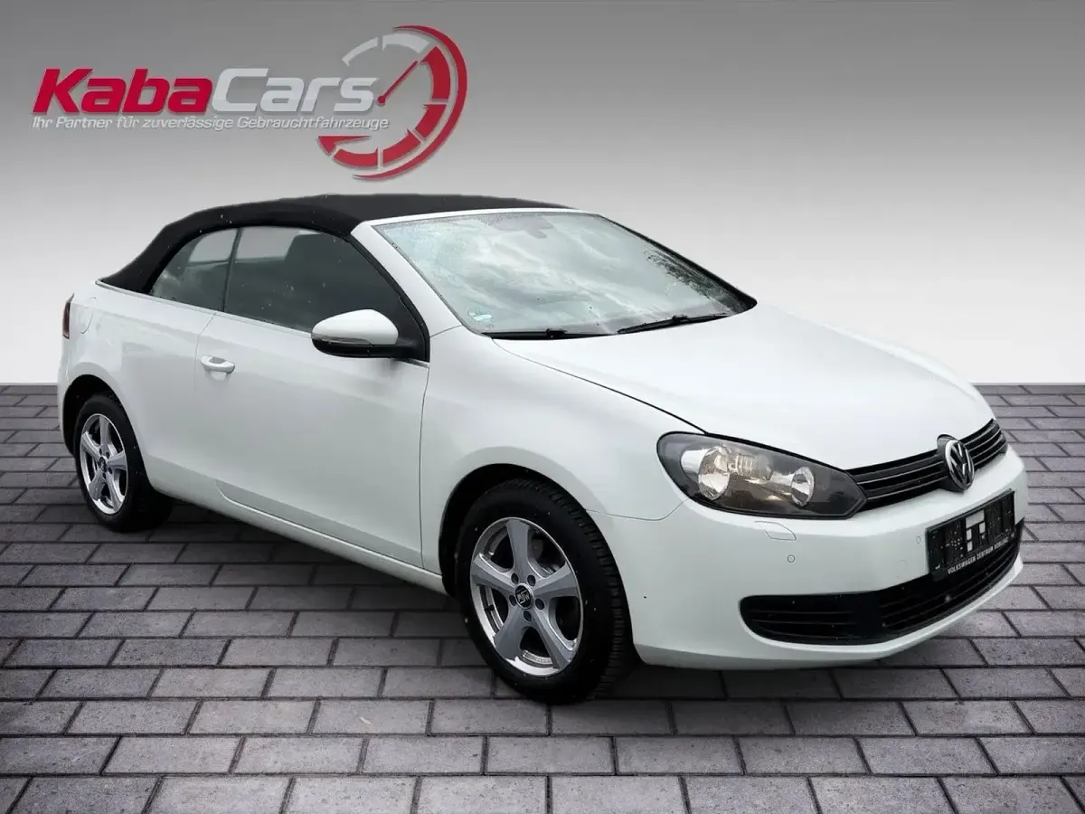 Brugt VW Golf Cabriolet Basis 105 HK (77 kW) 2012 Hvid Cabriolet