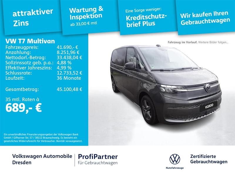 Gebraucht VW Multivan Life 150 PS (110 kW) 2022 Grau Van / Kleinbus