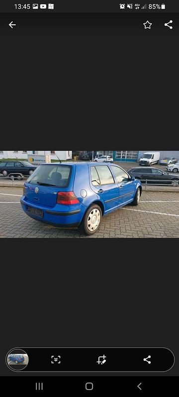 Blau Gebraucht 2000 VW Golf IV Limousine | 900 € (Guter Preis) - Bild 1/3
