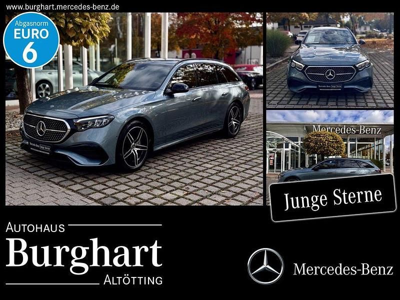 Lack verdesilber Gebraucht 2024 Mercedes E300 AMG Kombi | 46.900 € (Superpreis) - Bild 1/4