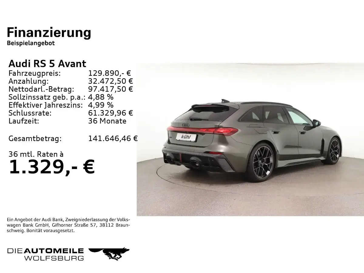 Gebraucht Audi RS5 Sport 639 PS (469 kW) 2026 Bedfordgrün metallic Kombi