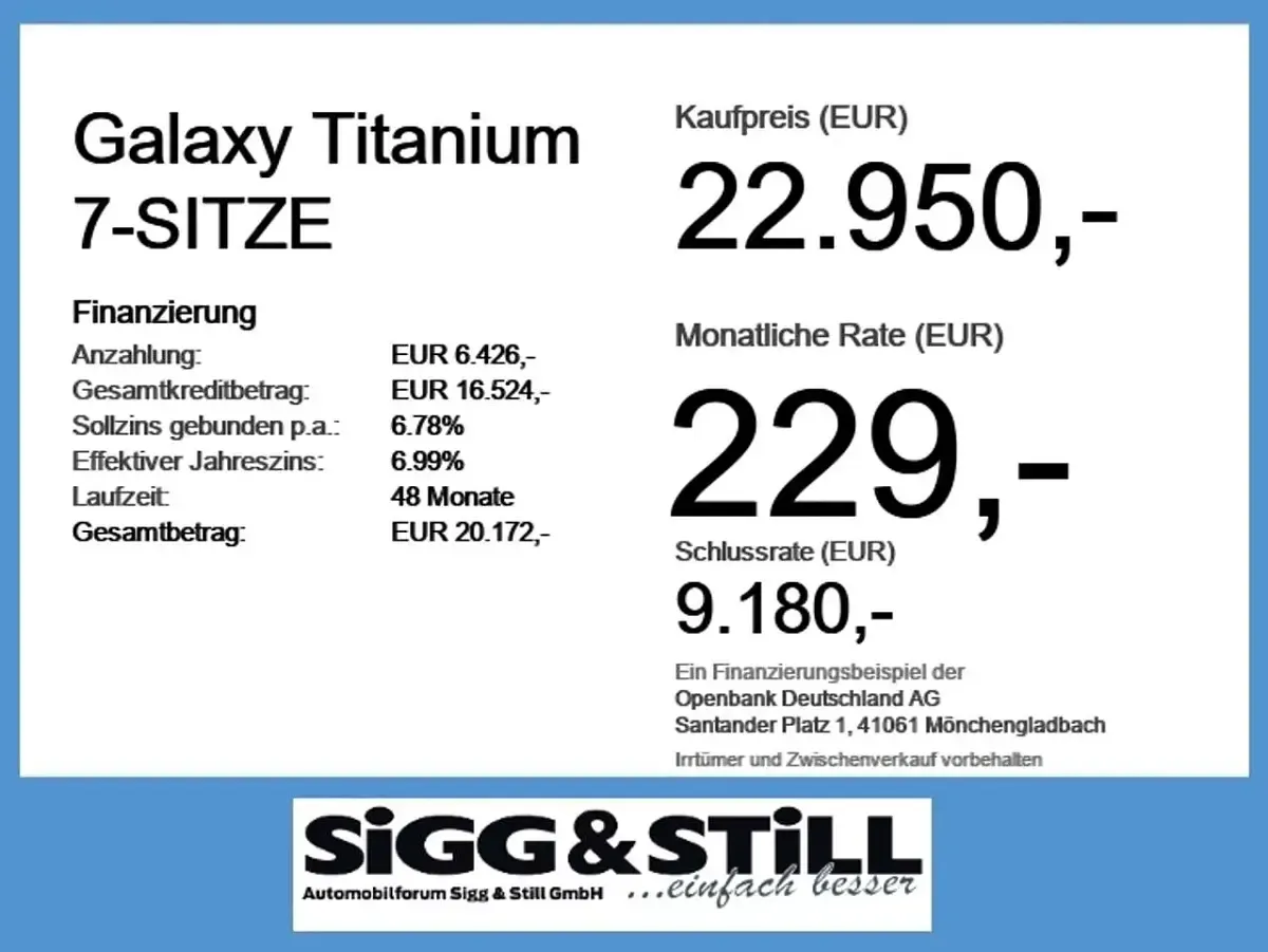 Gebraucht Ford Galaxy Titanium 190 PS (139 kW) 2019 Iridiumschwarz metallic Van / Kleinbus
