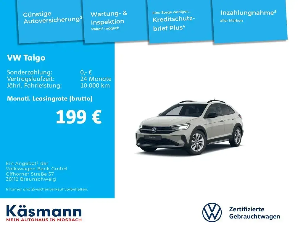 Gebraucht VW Taigo Goal 116 PS (85 kW) 2025 Grau SUV
