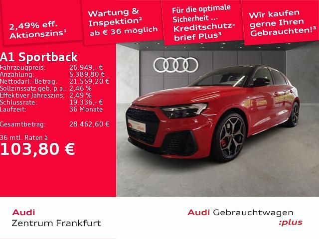 Rot Gebraucht 2024 Audi A1 Sportback S-Line Kleinwagen | 26.449 € (Fairer Preis) - Bild 1/2
