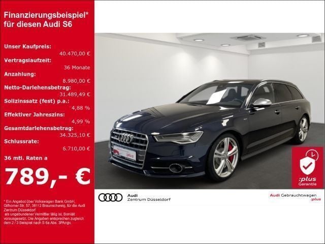 Mondscheinblau metallic Gebraucht 2017 Audi S6 Design Kombi | 43.490 € (Teuer) - Bild 1/3