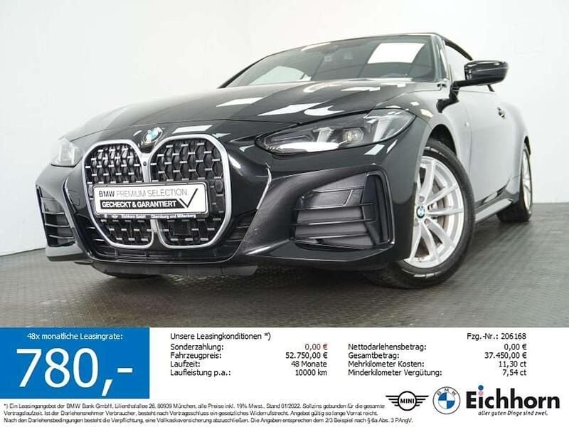 Schwarz Gebraucht 2025 BMW 420 Comfort Edition Cabrio | 52.750 € (Superpreis) - Bild 1/3