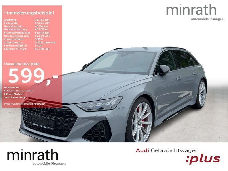 Grau Gebraucht 2023 Audi RS6 Ambiente Kombi | 95.110 € (Superpreis) - Bild 1/4