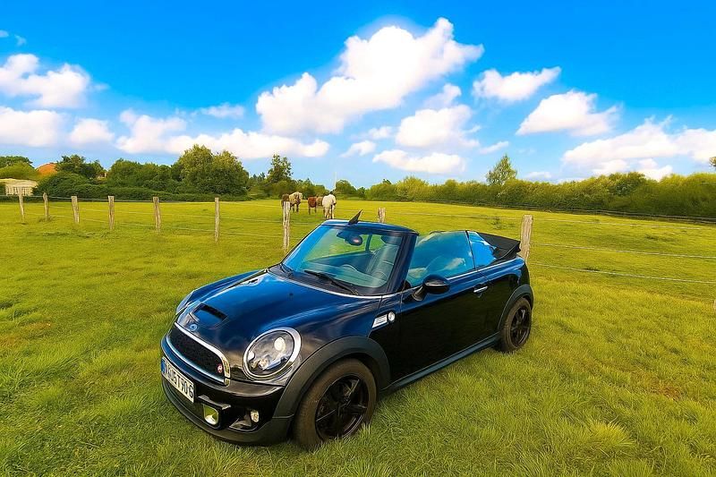 Schwarz Gebraucht 2012 Mini John Cooper Works Cabriolet Cabrio | 7.500 € (Superpreis) - Bild 1/4